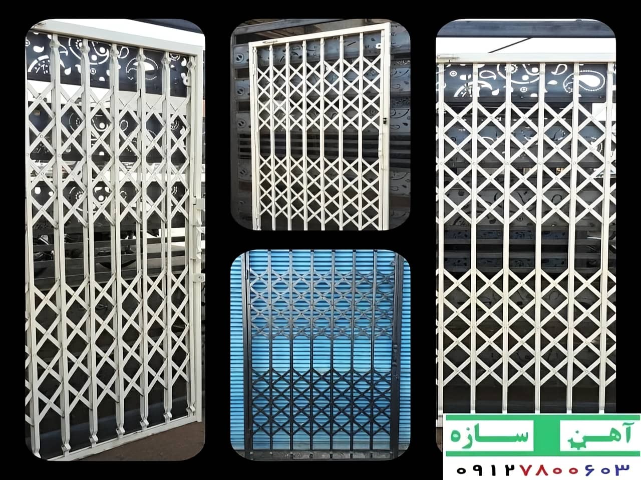 طراحی درب آکاردئونی ایتالیایی