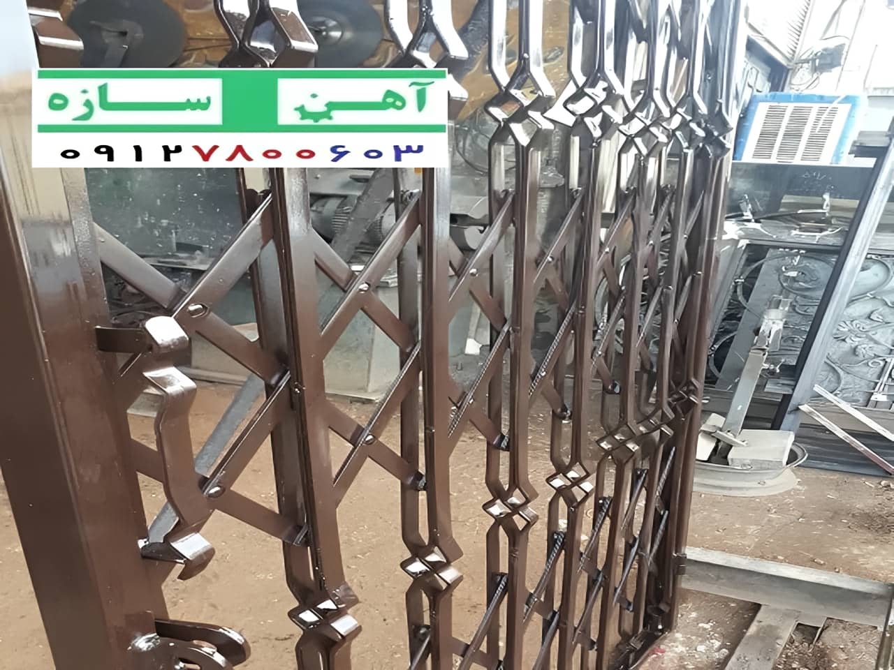 درب آکاردئونی دوبل