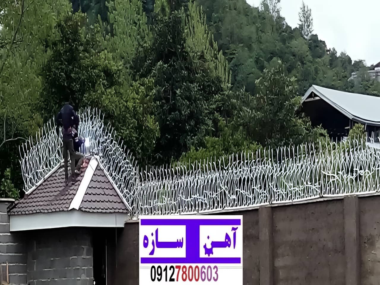 حفاظ نرده هزینه ساخت نصب شاخ گوزنی لیلیوم بوته خار دیوار
