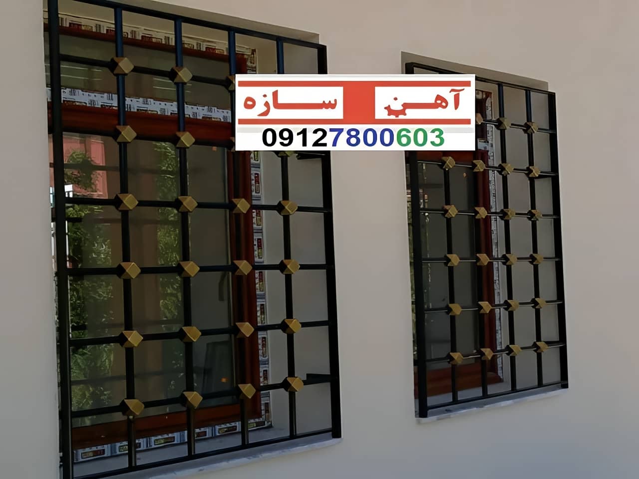 نرده حفاظ جلوی پنجره آهنی گارد فنس نرده ای