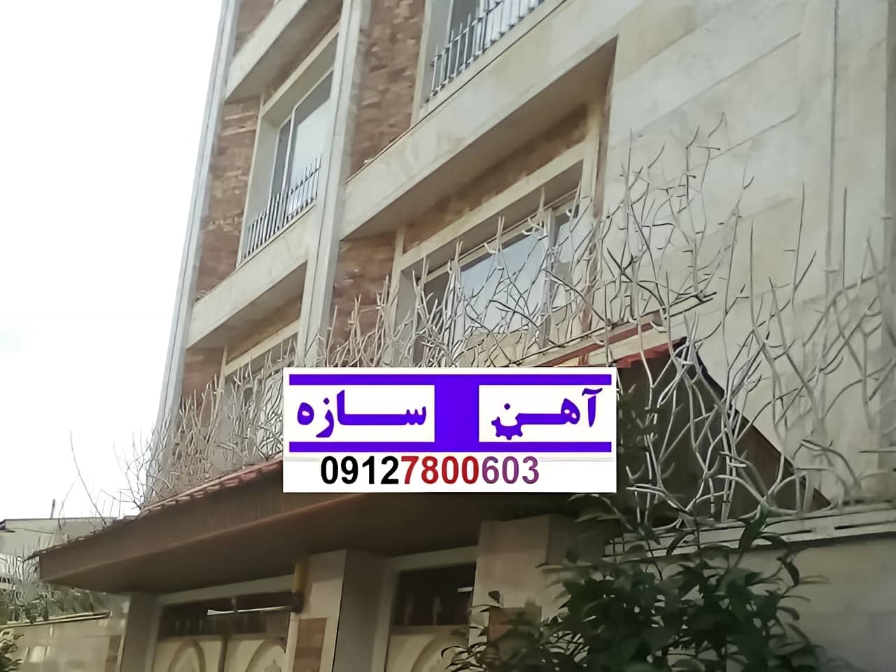فنس حفاظ روی دیوار شاخ گوزن بوته خار لیلیومی