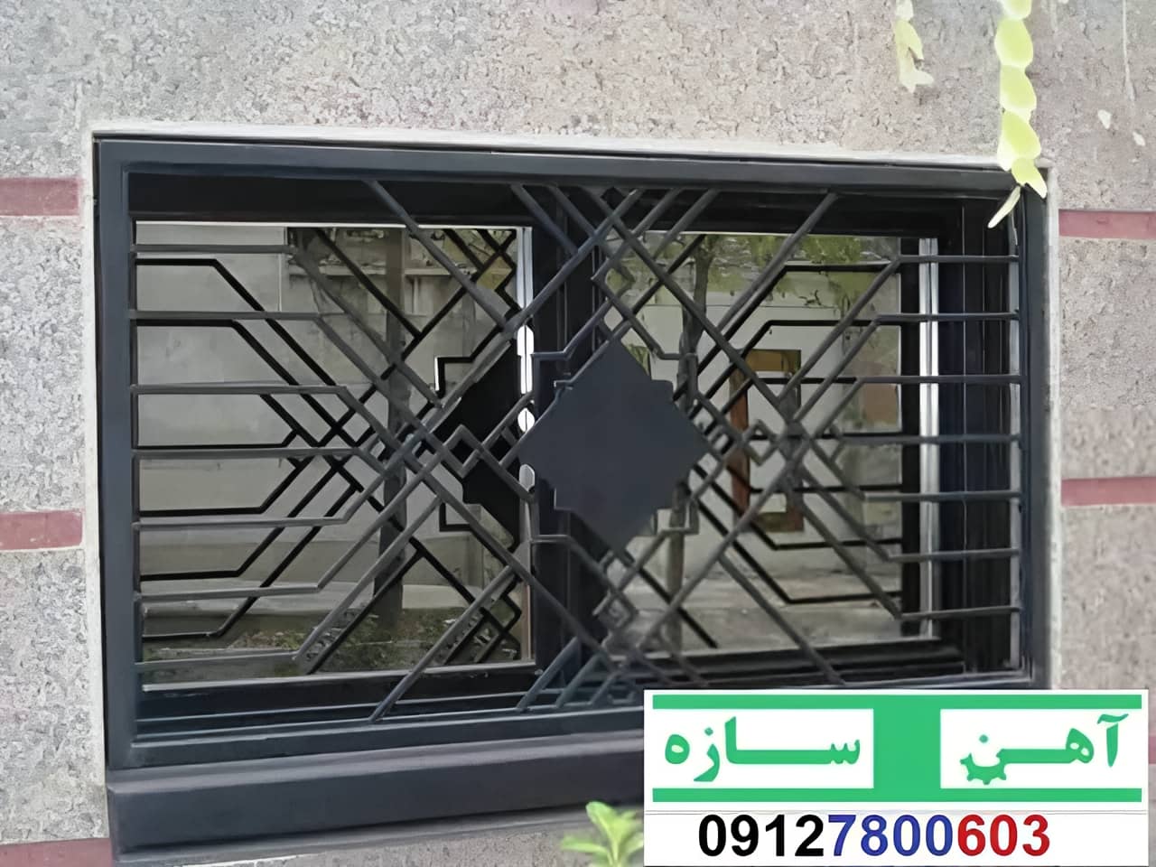 نرده حفاظ آهنی فرفورژه ساده