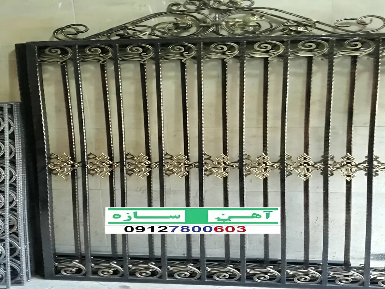 نرده حفاظ آهنی فرفورژه ساده