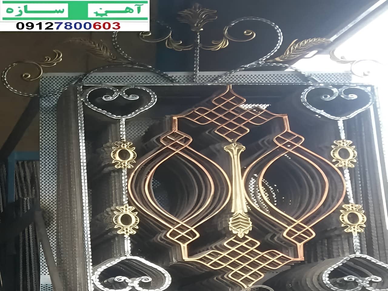 نرده حفاظ آهنی فرفورژه ساده