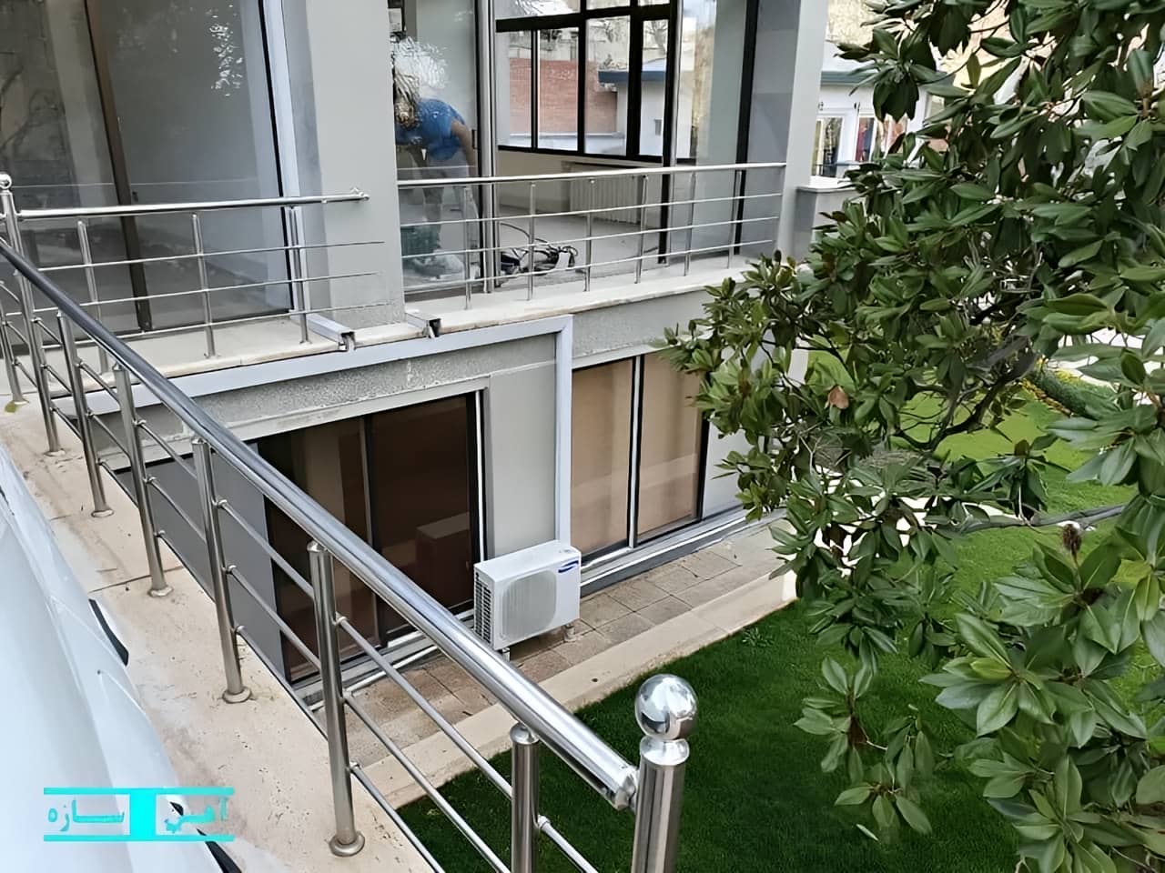 نرده استیل راهرو