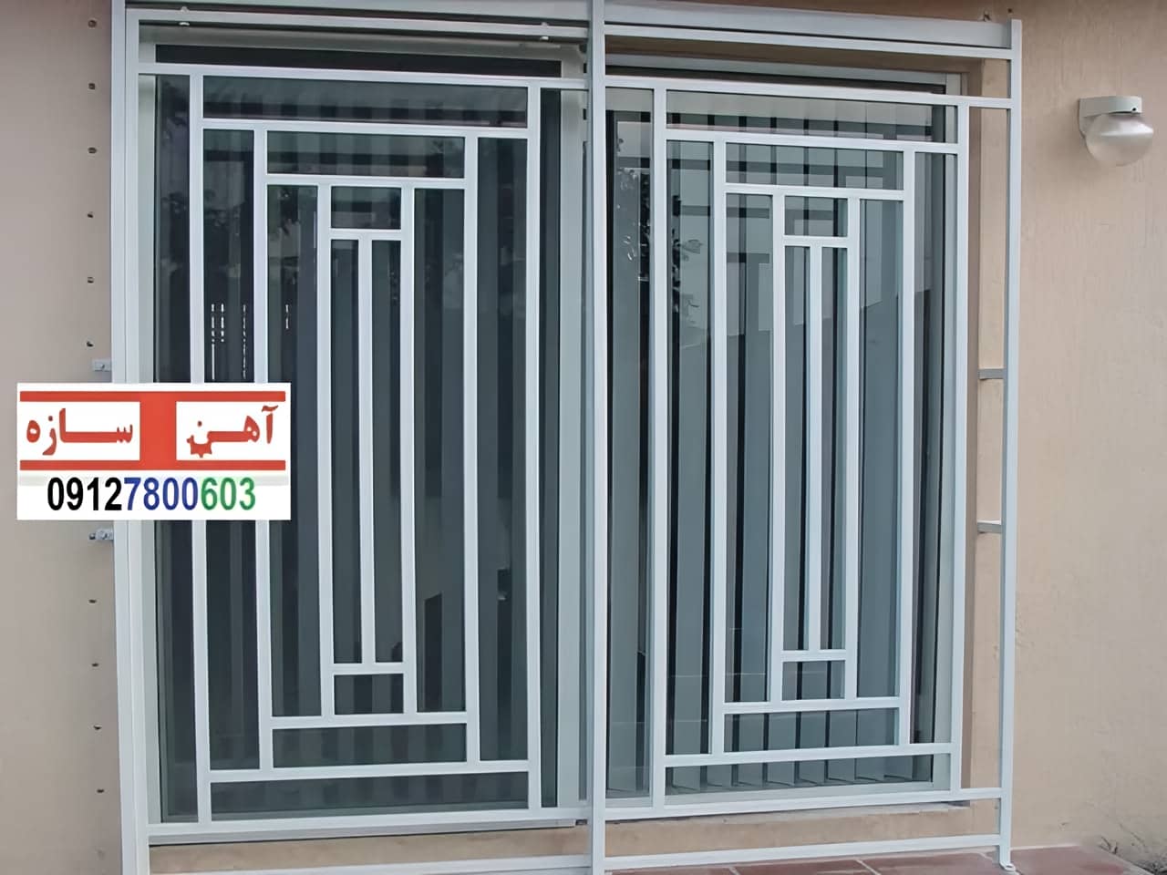 نرده حفاظ آهنی فرفورژه ساده