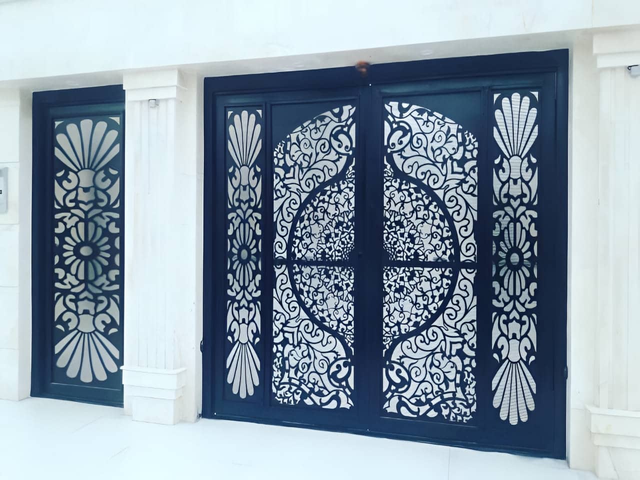 درب سی ان سی طرح دار | آهن سازه درب سی ان سی طرح دار