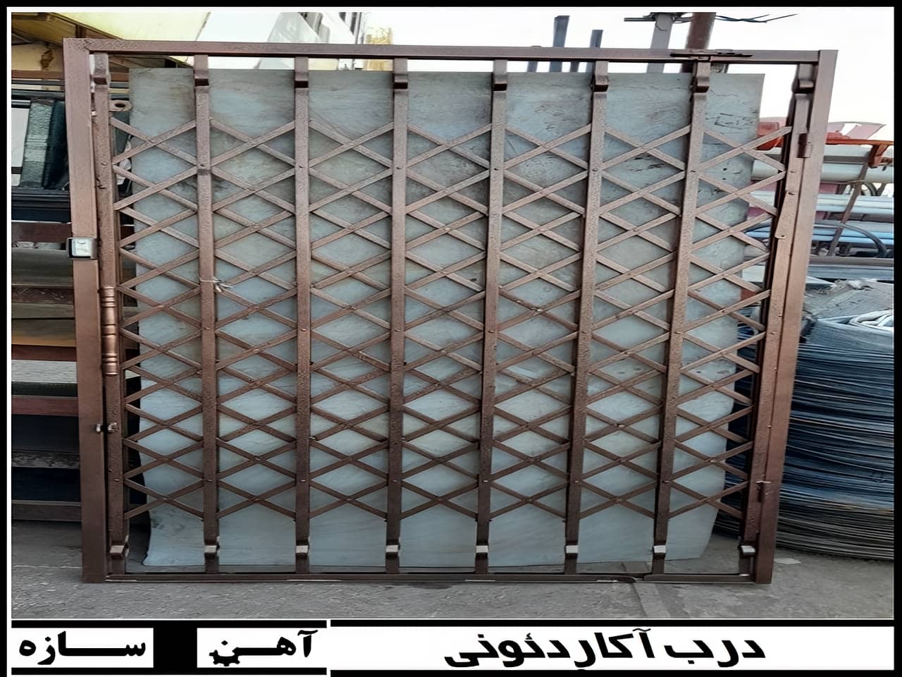 درب آکاردئونی آپارتمانی | آهن سازه درب آکاردئونی آپارتمانی