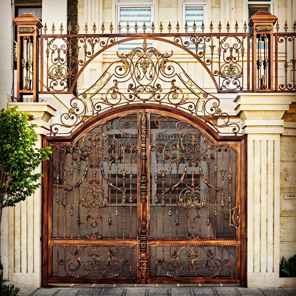 نحوه نصب درب فرفورژه فلزی حیاطی
