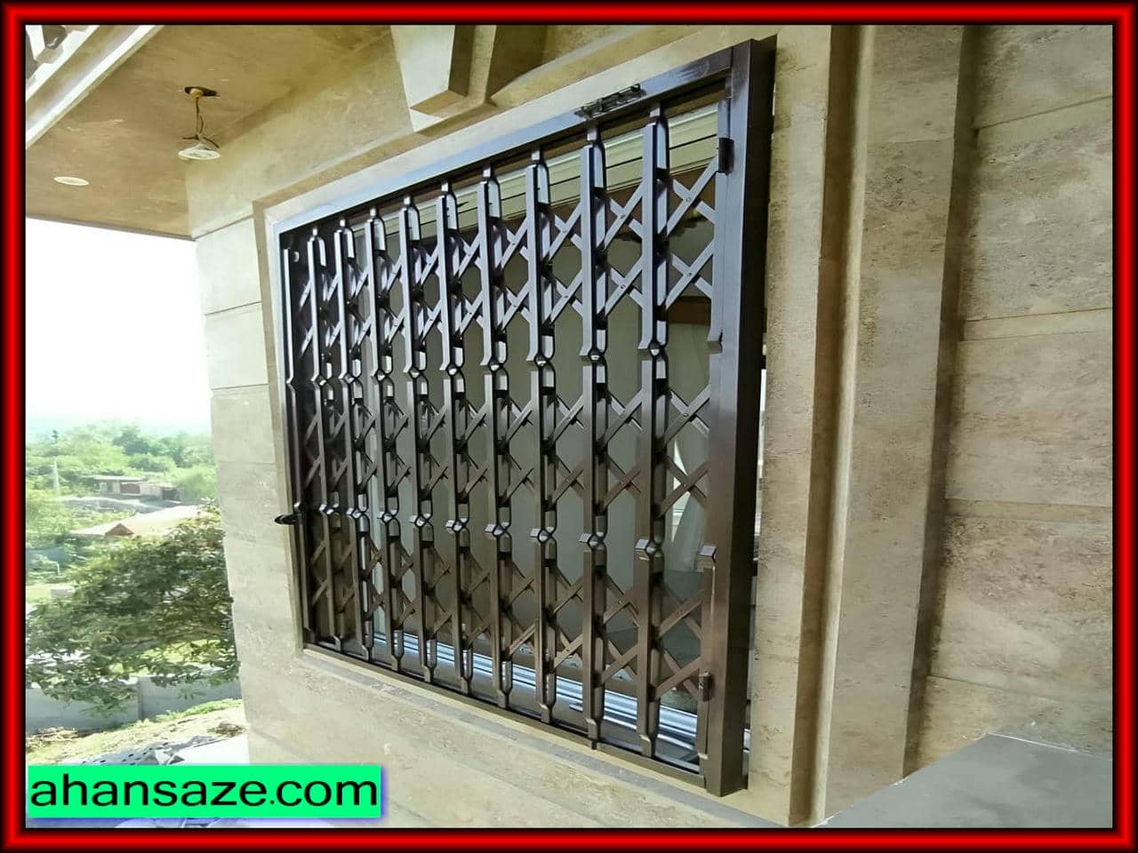 مشخصات فنی درب آکاردئونی بر اساس اندازه