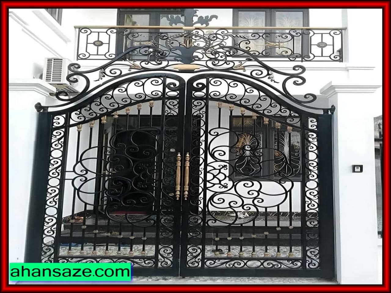 مدل‌های مختلف درب حیاط و پارکینگ با فرفورژه