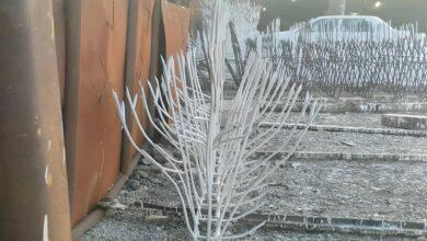 حفاظ شاخ گوزنی با میلگرد نوک تیز