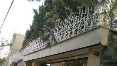 حفاظ آهنی ساختمان در محله شهرک گلستان