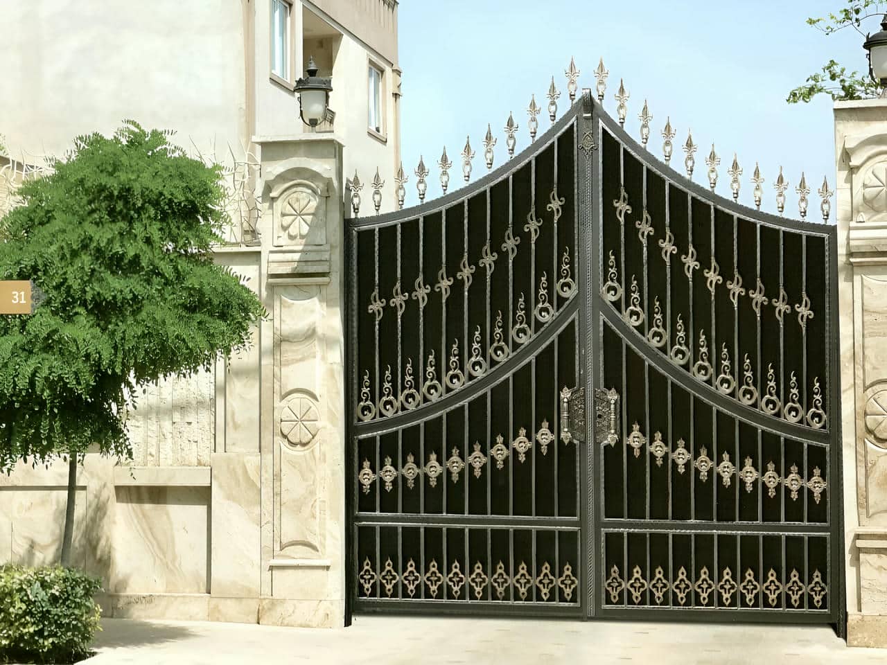 درب حیاط ویلایی در ایلام