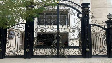 درب حیاط ویلایی در کاشان