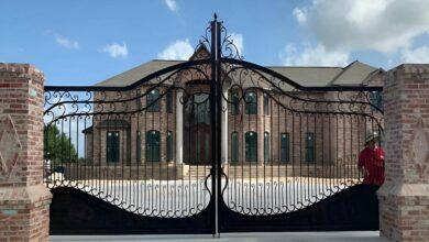 درب حیاط ویلایی در تهران