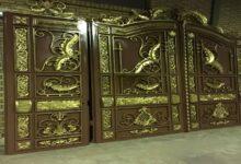 درب حیاطی فلزی دست ساز