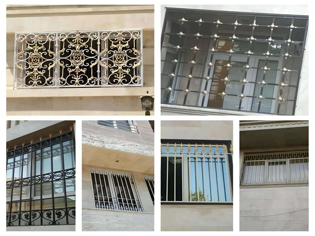 نصب نرده پنجره پروفیلی