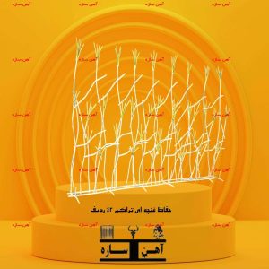 حفاظ غنچه ای تراکم ۴۲ ردیف کوره ای – نرده غنچه ای دیواری، زیبا و مستحکم