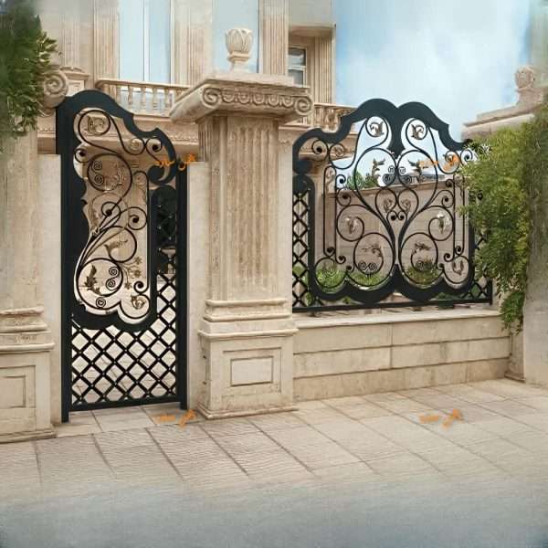 خرید درب ارغوان ماشین رو و نفر رو – درب کلاسیک باغی، ویلایی، حیاطی