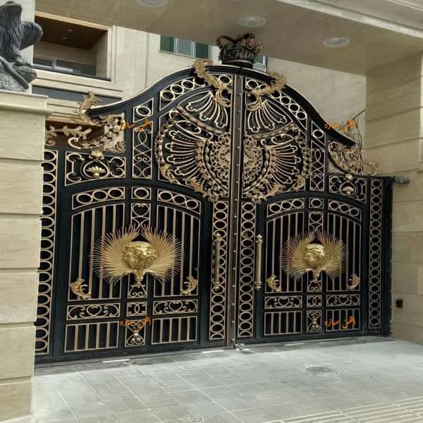 سفارش درب باکینگهام ماشین رو و نفر رو – درب سنتی ویلا، باغ، حیاط، پارکینگی، ایده ایرانی چمروش