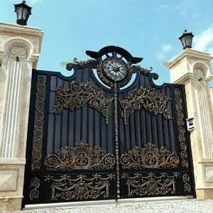 درب لادن ماشین رو و نفر رو – درب گل دار باغی، حیاطی، پارکینگ