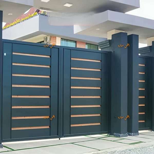 درب مدرن لیان ماشین رو و نفر رو – درب روسی ویلا، پارکینگ