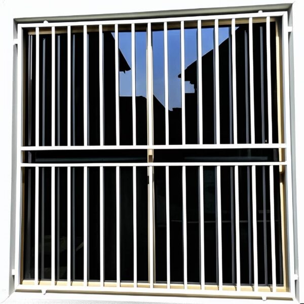 حفاظ پنجره دوجداره مدل ساده میله افقی