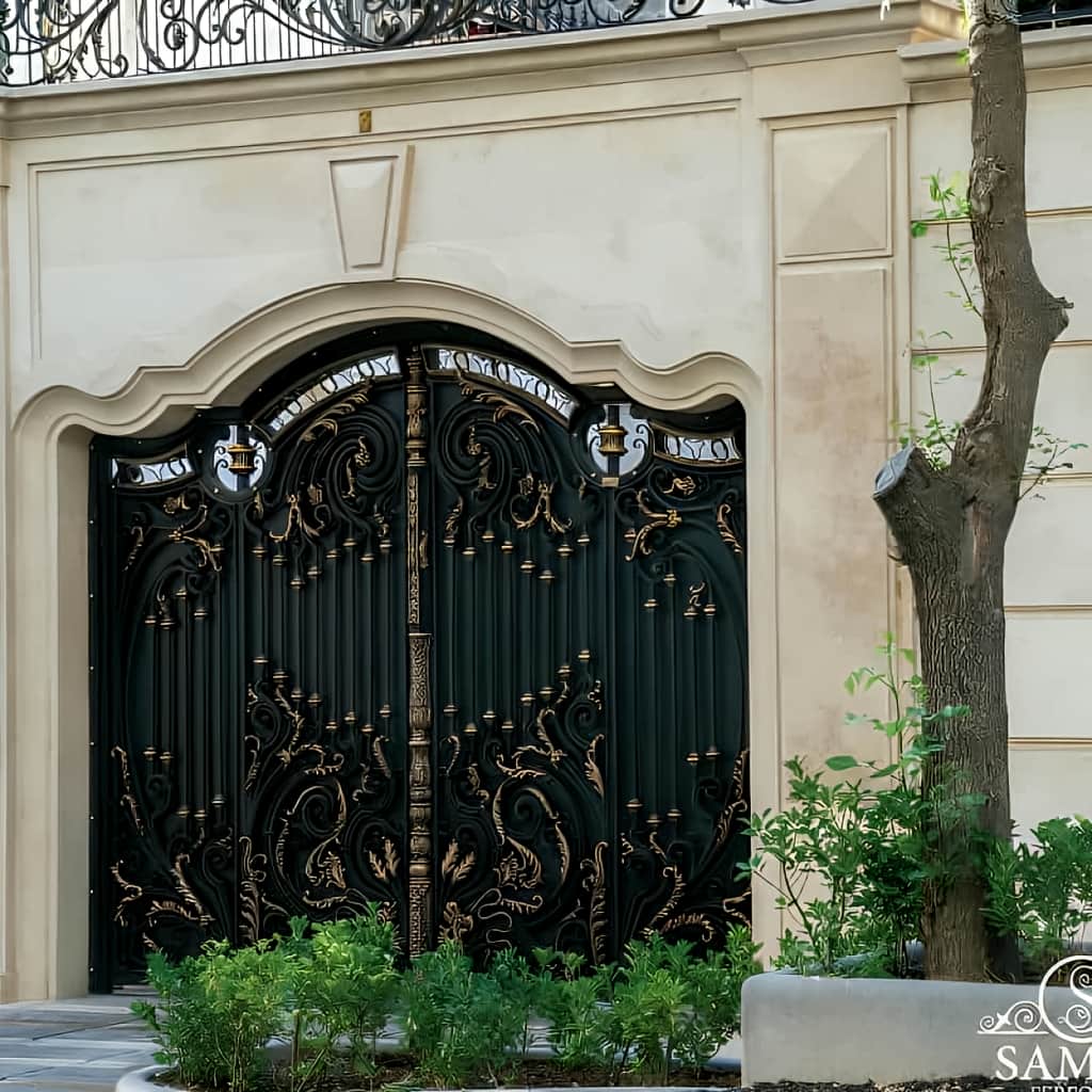 قیمت درب حیاط ویلایی فلزی دولنگه در رفسنجان