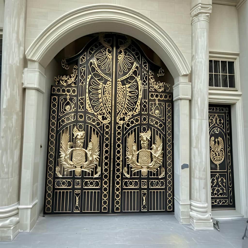 درب حیاط ویلایی فلزی در ساوه