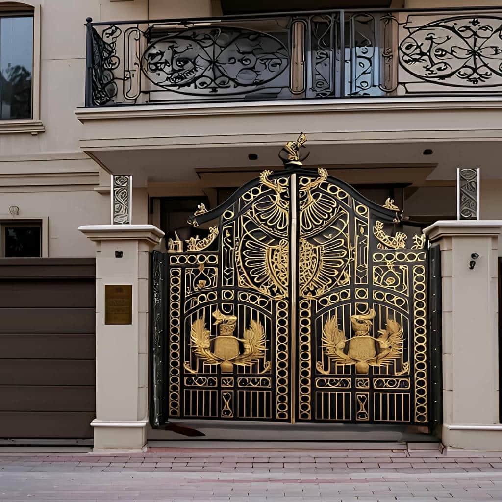 درب حیاط ویلایی فلزی در فردیس کرج