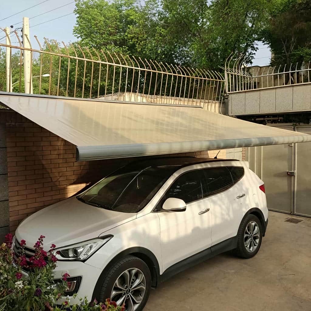 نصب سایبان برقی ورودی در آبادان