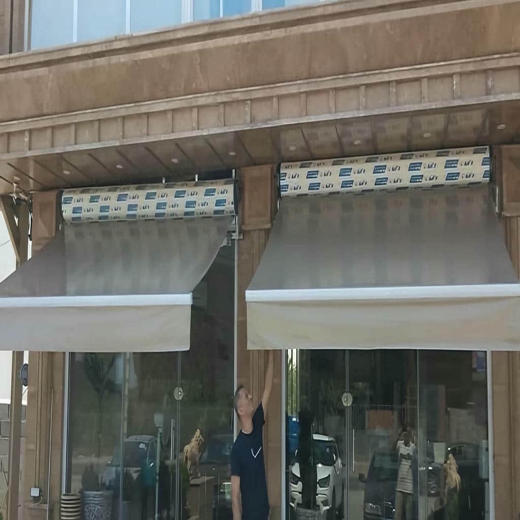 نصب سایبان برقی سریع در بندر بوشهر