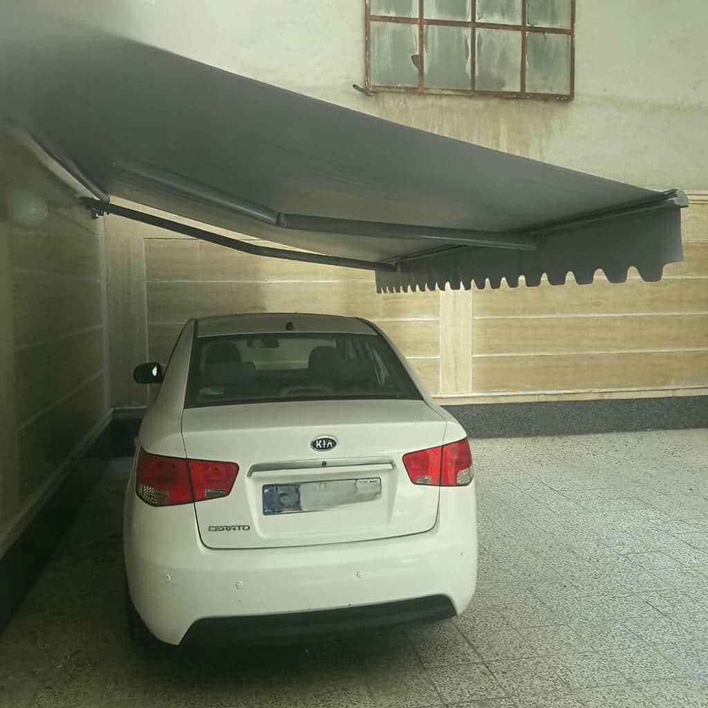 نصب سایبان برقی اتوماتیک مغازه در قزوین