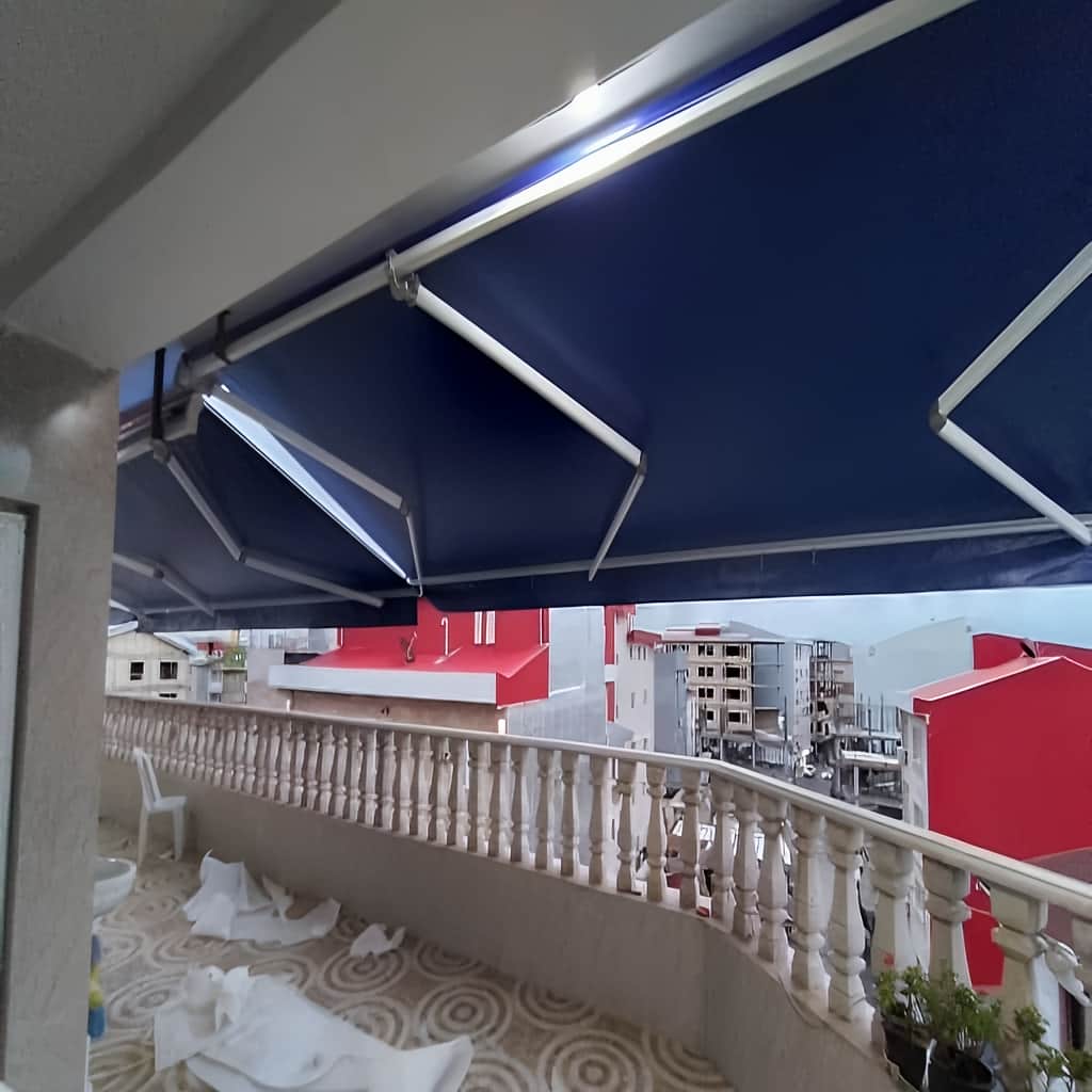 قیمت سایبان برقی بالکن در بومهن