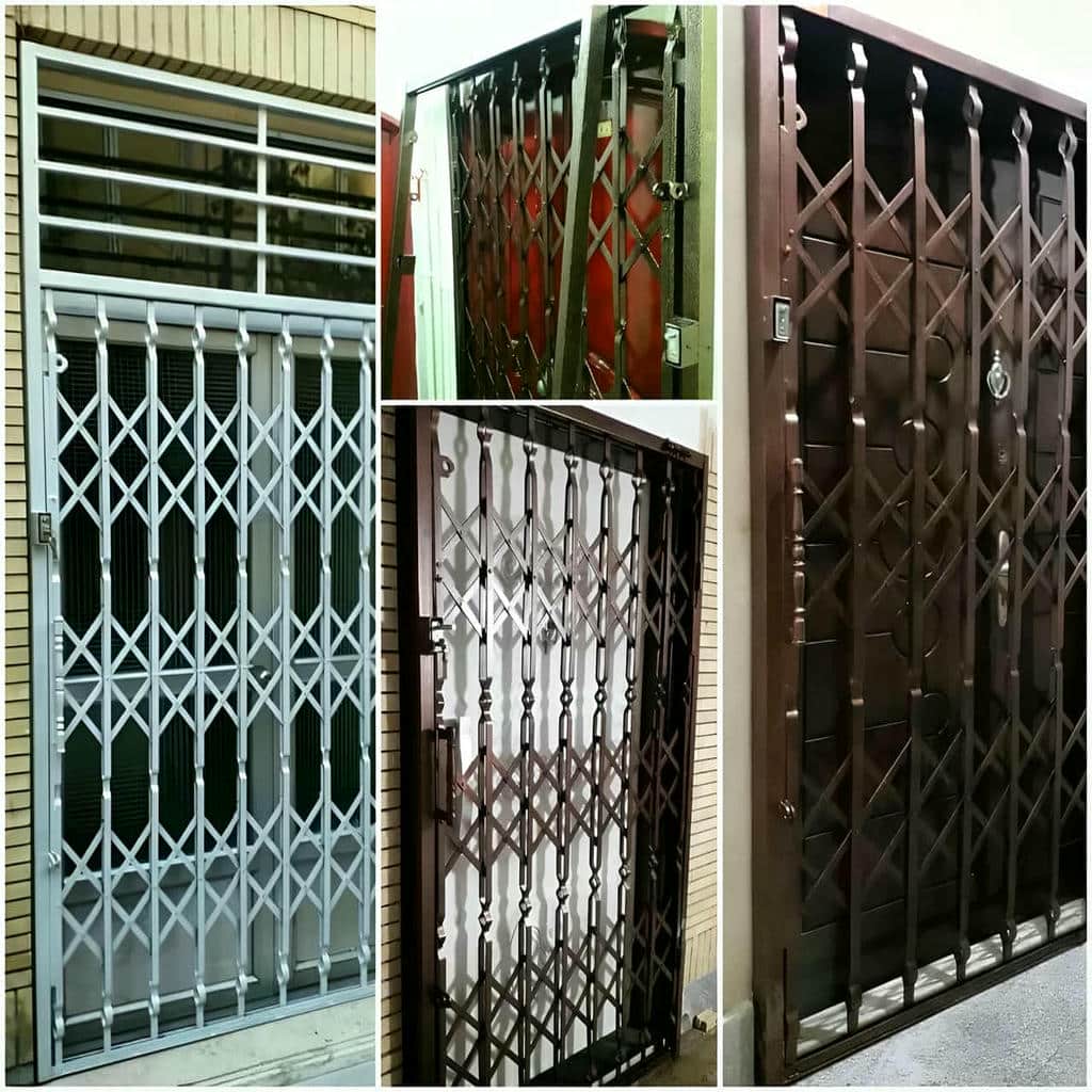 درب آکاردئونی در بیرجند