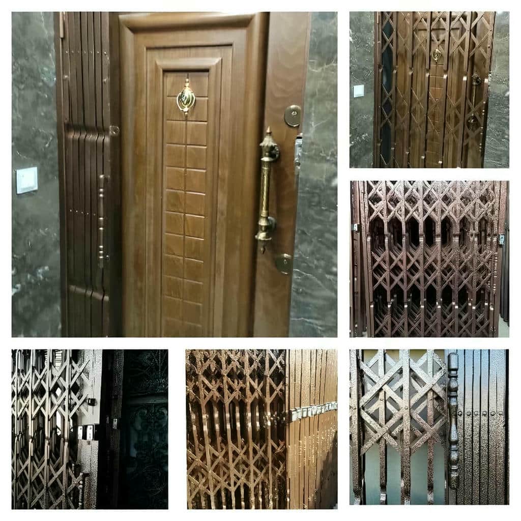 نصب درب آکاردئونی چهارگل در قشم