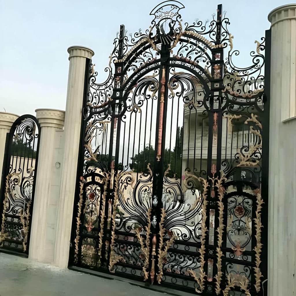 قیمت درب حیاط ویلایی فلزی دولنگه در آمل