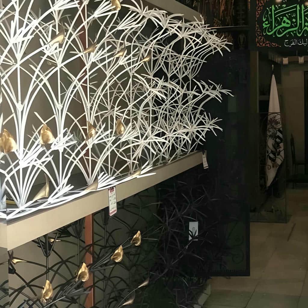 نصب حفاظ شاخ گوزنی دیوار ساختمان در آمل