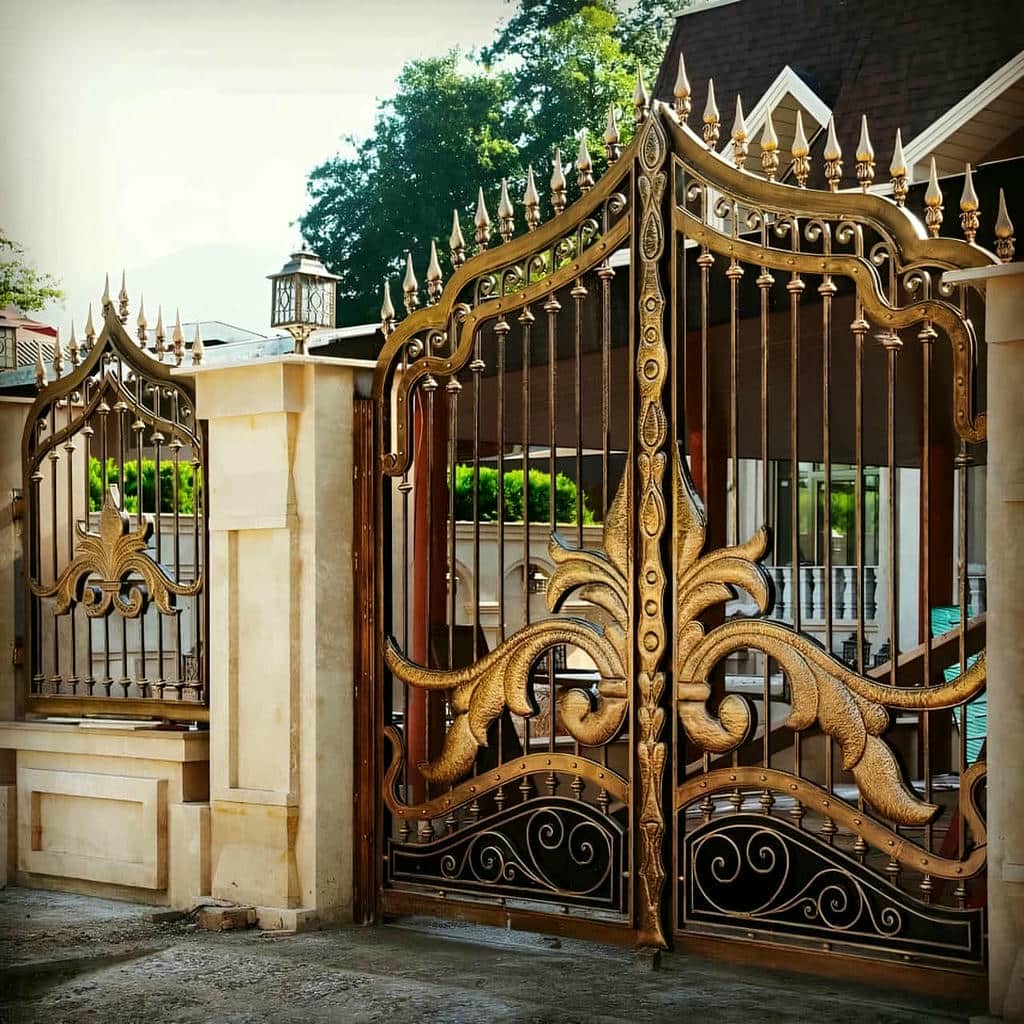 فروش درب حیاط ویلایی فلزی تاشو در لواسان