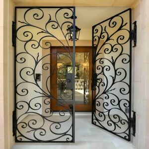 درب حیاط ویلایی فلزی در یزد