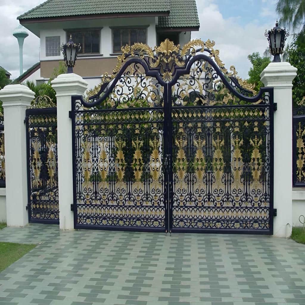 قیمت درب حیاط ویلایی فلزی دولنگه در کرج