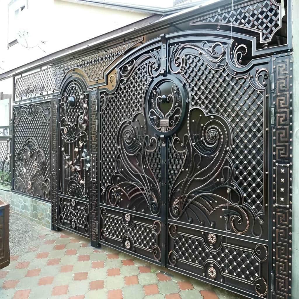کارخانه درب حیاط ویلایی فلزی فرفورژه در قم
