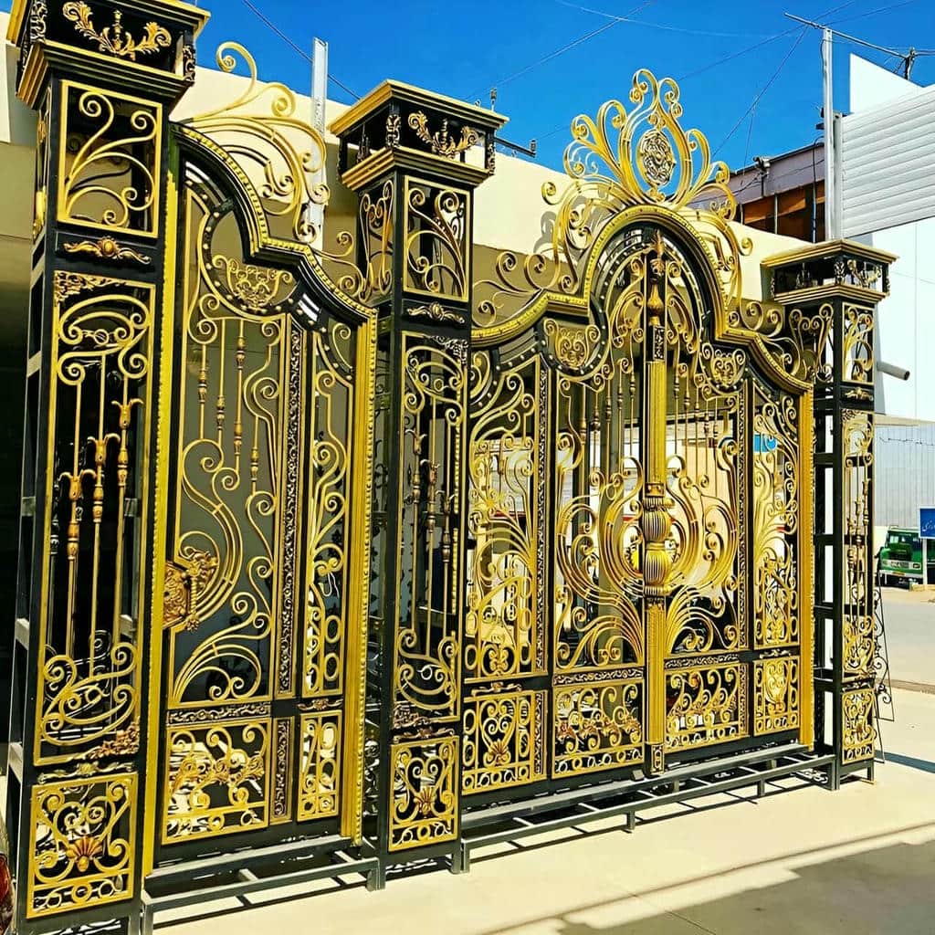 قیمت درب حیاط ویلایی فلزی دولنگه در فیروزکوه