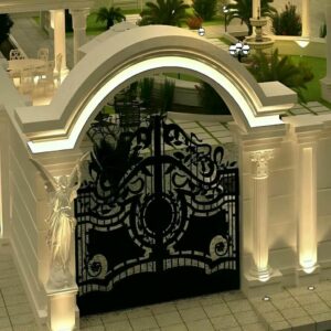 درب حیاط ویلایی فلزی در کیش