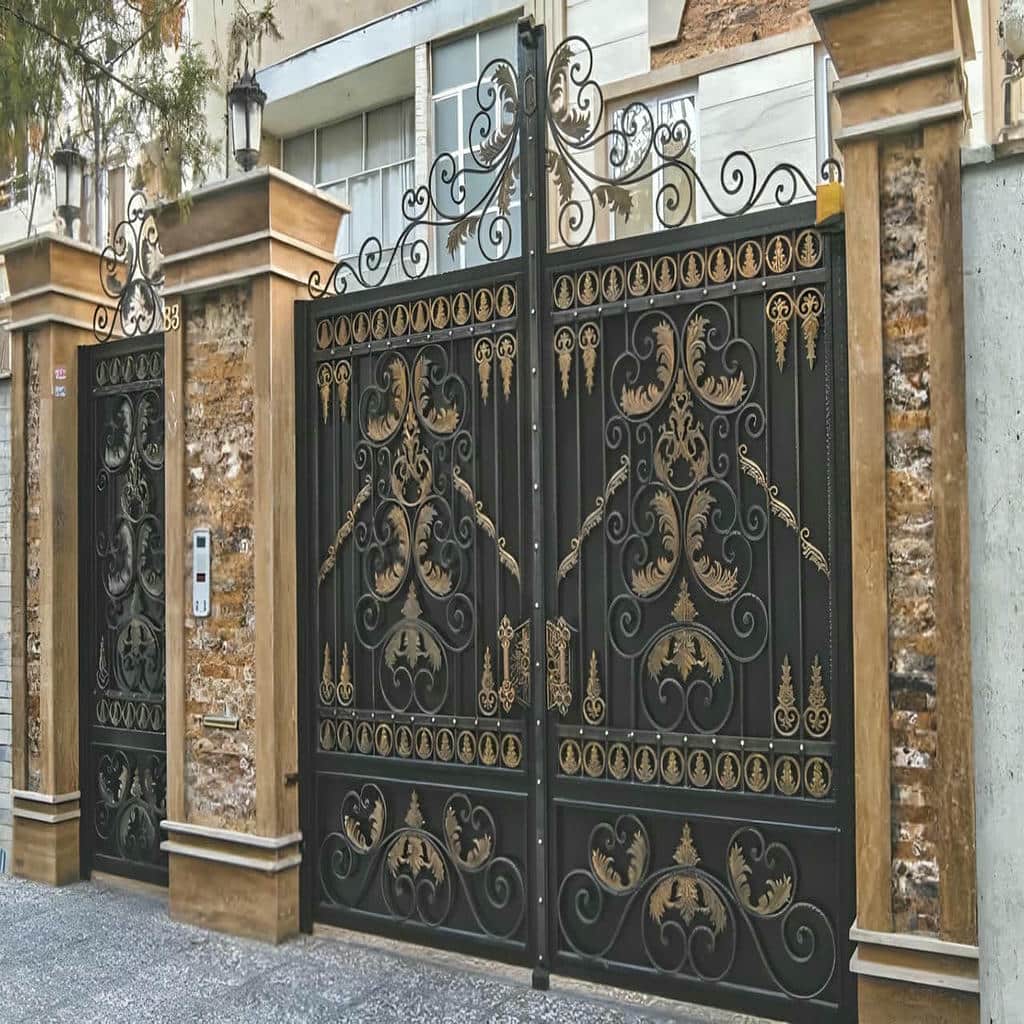 قیمت درب حیاط ویلایی فلزی دولنگه در اهواز