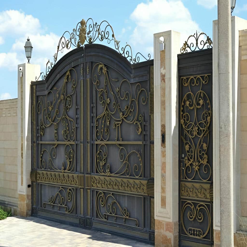 کارخانه درب حیاط ویلایی فلزی فرفورژه در نظرآباد