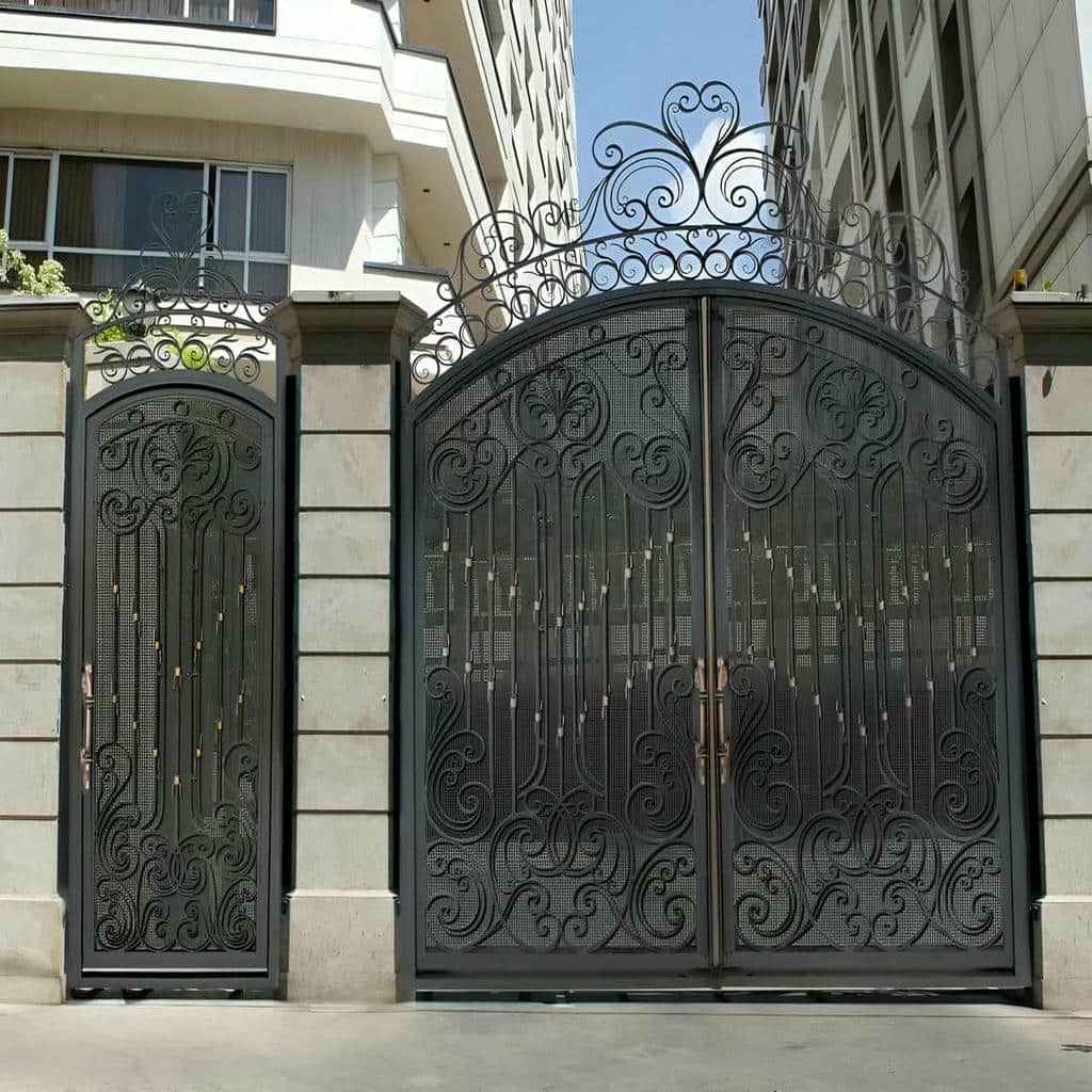 درب حیاط ویلایی فلزی در بندر لنگه