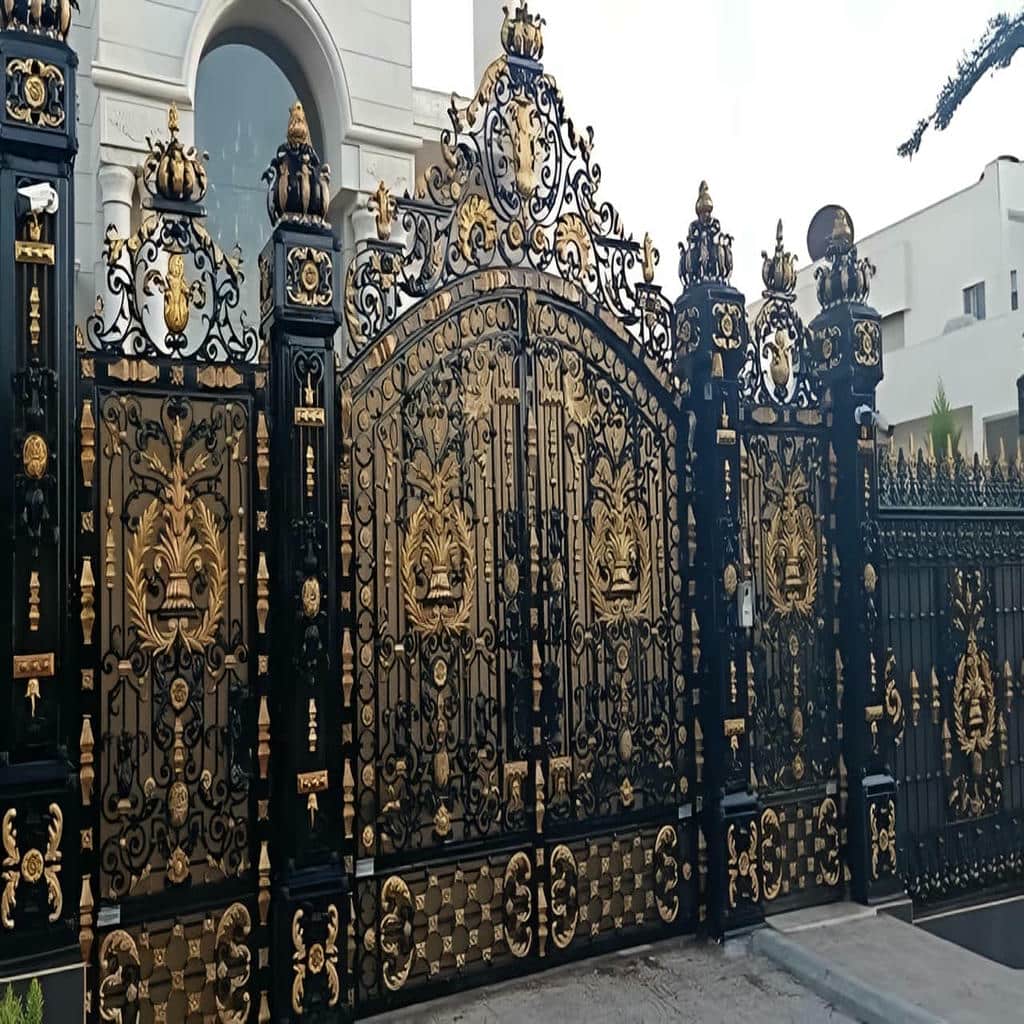 فروش درب حیاط ویلایی فلزی تاشو در ساری