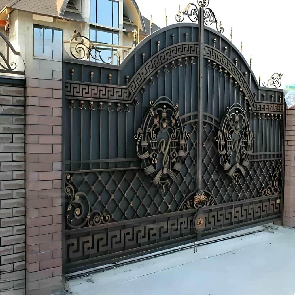 کارخانه درب حیاط ویلایی فلزی فرفورژه در بومهن